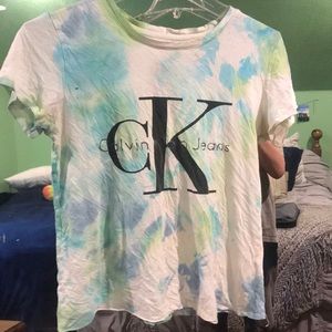 Calvin Klein tie dye shirt